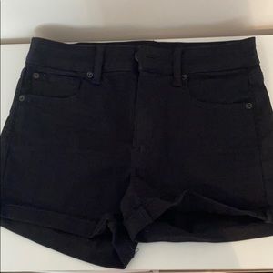Black Jean shorts